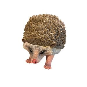 Safari Ltd Incredible Creatures Hedgehog Animal Figurine 2014 Brown Pink 269429